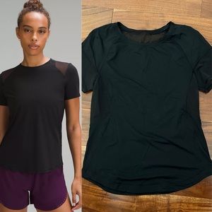 LULULEMON Black Mesh T Shirt